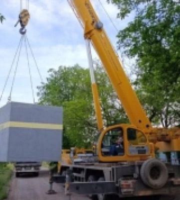 У Білозерській громаді на Херсонщині встановили два мобільних укриття