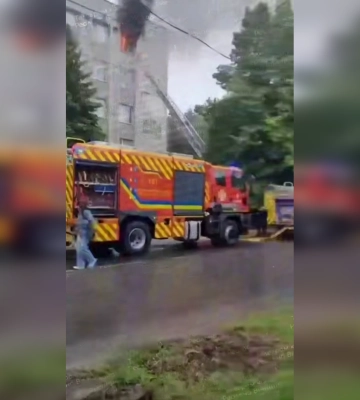 В Виннице вспыхнул пожар в помещении районного ТЦК