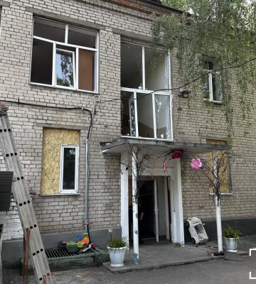 Ворожий «Шахед» пошкодив дитячий садок у Миколаєві