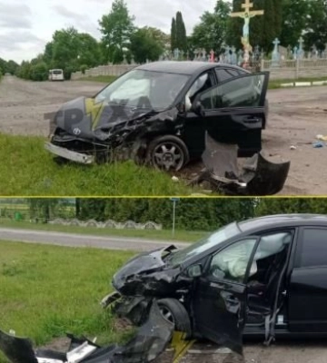 У Луцькому районі дві «Тойоти» не поділили перехрестя. Фото