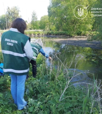 Екоінспектори перевіряють інформацію щодо ймовірного забруднення води у річці Устя в Рівному