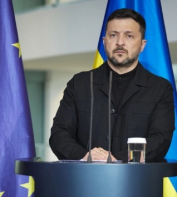 В ОП спростували, що Зеленський перервав візит до Німеччини через наступ росіян