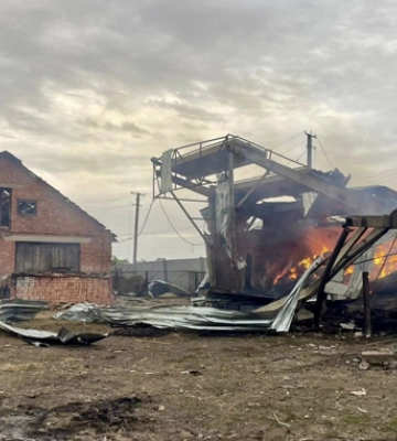 Окупанти вдарили по фермерському господарству на Миколаївщині, одна людина загинула. ФОТО