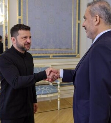 Зеленський зустрівся із главою МЗС Туреччини Фіданом. ФОТОрепортаж