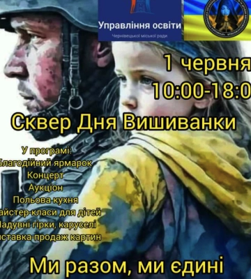 Завтра на Соборній площі у Чернівцях відбудеться благодійний захід на підтримку військових