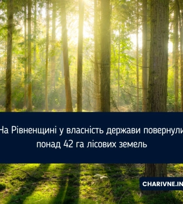На Рівненщині громада незаконно зареєструвала 42 гектари лісів