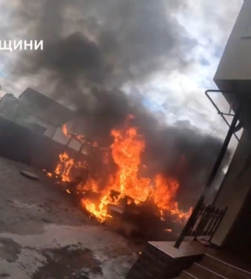 У Дубні під час пожежі постраждала жінка та згоріла частина майна (ВІДЕО)