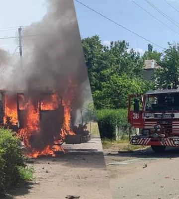 Ударили прямо по пожарной машине: на Запорожье россияне обстреляли спасателей