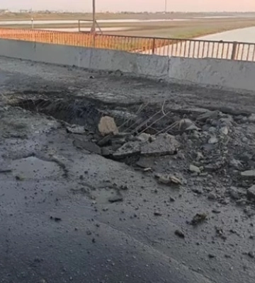 В Крыму сообщают о пожаре возле Чонгарского моста