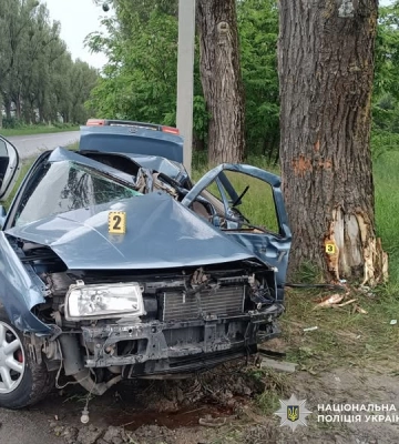 На Львівщині водій  Volkswagen Vento не розминувся з деревом