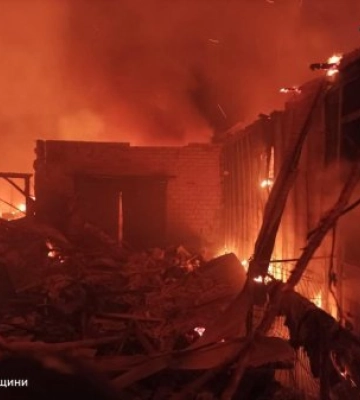 Під масованим ударом російських безпілотників вночі були Прилуки, — Чернігівська ОДА