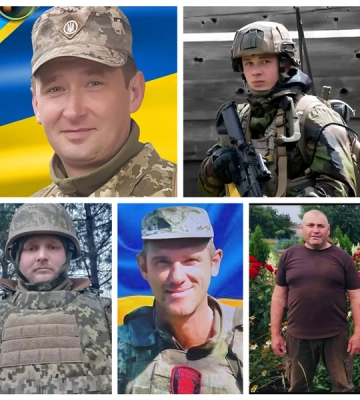 На Рівненщині попрощалися з п’ятьма полеглими захисниками України