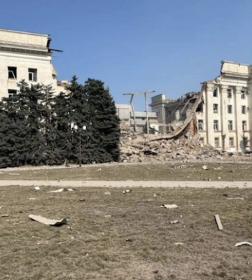 Росіяни знищили будівлю Херсонської ОДА