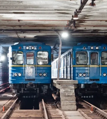 У Києві через повітряний удар було пошкоджено колії та кабелі на червоній лінії метро: рух довелося обмежити - КМДА