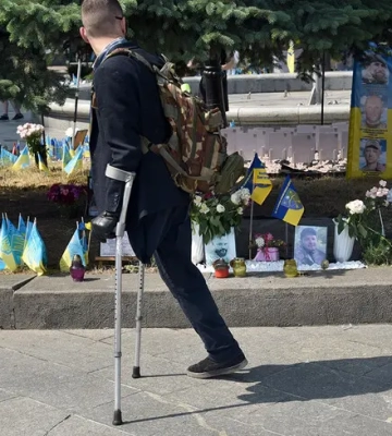 В Киеве прошла акция в поддержку пленных военных 32 бригады