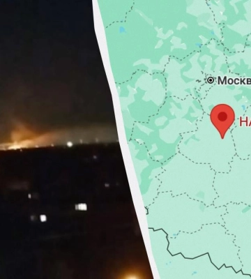 В российском Новомосковске прогремели взрывы, горит химкомбинат &quot;Азот&quot;