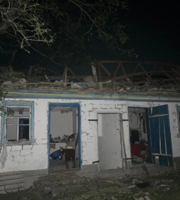 На Черкащині внаслідок падіння уламків дронів пошкоджені будинки та підприємство, горів ліс