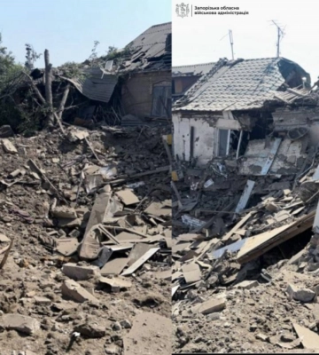 Росія вдарила по Запоріжжю КАБами: зруйновано будинки, є поранений