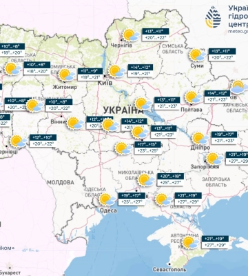 В Україні мінлива хмарність, короткочасні дощі: прогноз погоди на 9 червня
