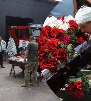 Погибли во время спасения людей: в Киеве прощаются со спасателями, которых убила Россия