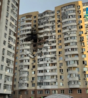 Сім районів Києва вночі зазнали атак російськими ударними БпЛА