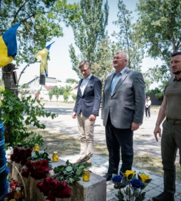Глави МЗС України та Литви відвідали Херсон