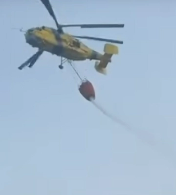 Авіація ГУР допомагала гасити масштабну пожежу в Києві після російської атаки