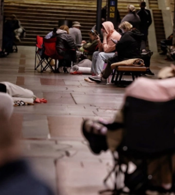 Понад 24 тисячі людей укривалися в київському метро під час нічної атаки