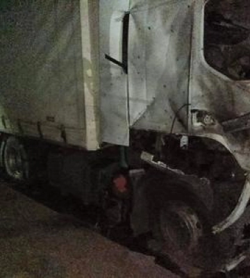 На Полтавщині уламки ворожого дрона пошкодили вантажівку