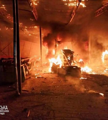 Вночі російські війська знищили техніку сільгосппідприємства на Сумщині