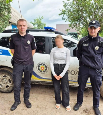 Зниклу на Рівненщині дівчину поліцейські розшукали за пів години