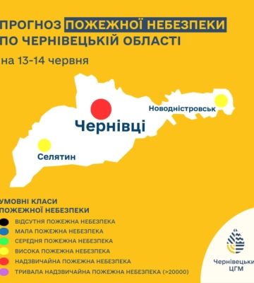 У Чернівецькій області оголосили надзвичайний рівень пожежної небезпеки
