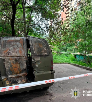 У Києві затримали чоловіка, який підпалив автомобіль військового