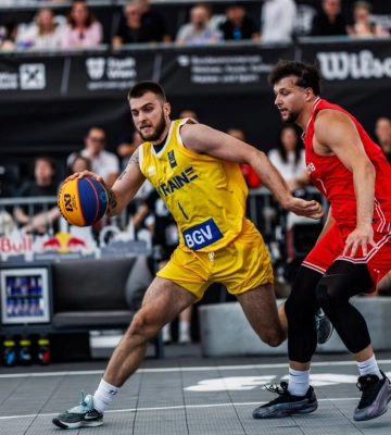 Збірна України зіграла зі збірною Хорватії в баскетбол 3x3