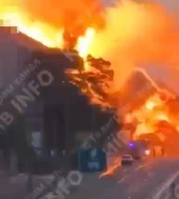 Моторошний момент удару по Києву потрапив на відео