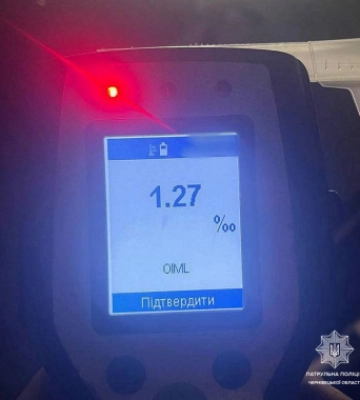 У Чернівцях патрульні в комендантську годину затримали п’яного водія на скутері