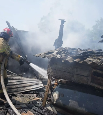 В одному із сіл Ізмаїльського району сталося займання надвірної споруди