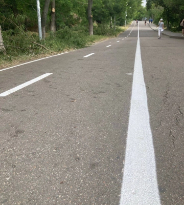 На Трасі Здоров’я відновили дорожню розмітку