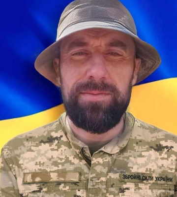 Костопільська громада попрощається зі своїм захисником Тарасом Іванішиним, який загинув у Запорізькій області