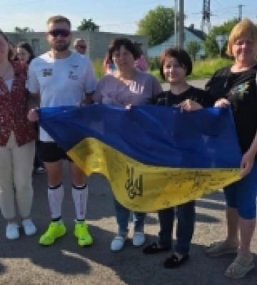 Учасники маршу «Місія Київ» поділилися з лучанами своїми історіями (Фото)