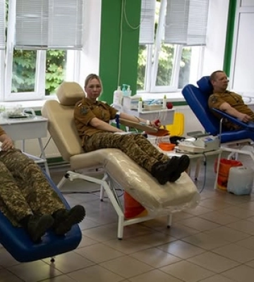 Волинські гвардійці здали кров для поранених побратимів 