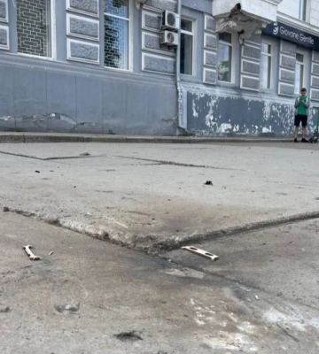 Момент другого удару БПЛА по Сумах потрапив на відео Момент другого удару БПЛА по Сумах потрапив на відео