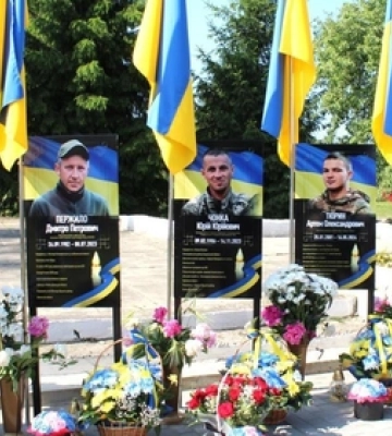 У Луцькому районі освятили пам'ятну стелу загиблим Героям 