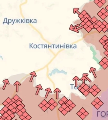 Окупанти намагаються взяти Костянтинівку у кільце з трьох напрямків Окупанти намагаються взяти Костянтинівку у кільце з трьох напрямків