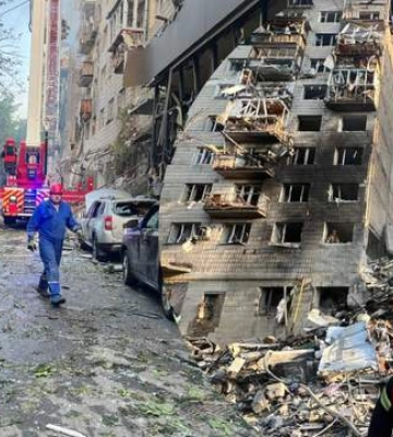 Ад, устроенный Россией: фото масштабных разрушений в Киеве