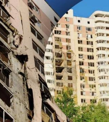 В сети показали момент попадания &quot;Шахеда&quot; в многоэтажку в Киеве