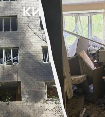 Во время атаки на Киев повреждено общежитие Авиационного института