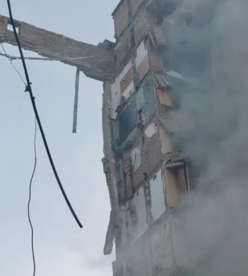 Російська ракета пробила всі поверхи в дев&#039;ятиповерхівці у Солом&#039;янському районі - Клименко