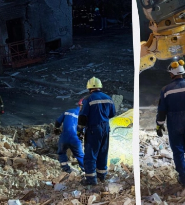 В Киеве из-под завалов дома достали тела еще трех человек