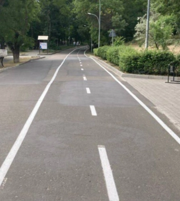В Одесі на Трасі здоров’я оновили розмітку
